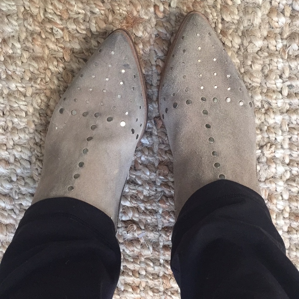 Free People Suede Aquarian Flat Ankle Booties